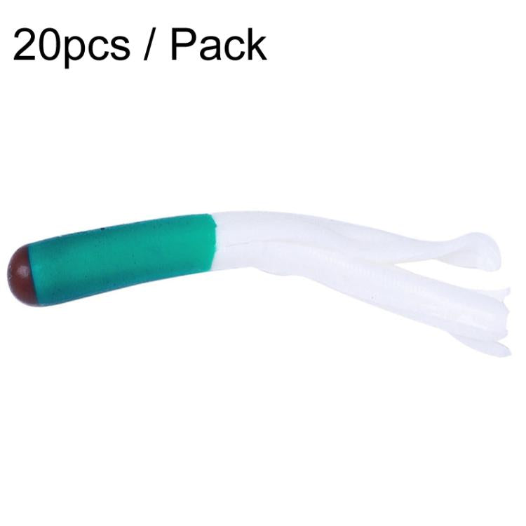 4.8cm 20pcs / Pack HENGJIA SO192 Vegetable-Head Tube Lure Fishing Simulation Soft Fake Bait, Style: 3# by HENGJIA