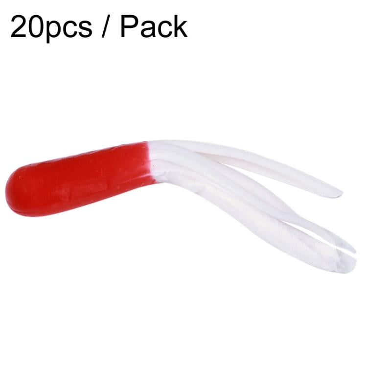 4.8cm 20pcs / Pack HENGJIA SO192 Vegetable-Head Tube Lure Fishing Simulation Soft Fake Bait, Style: 4# by HENGJIA