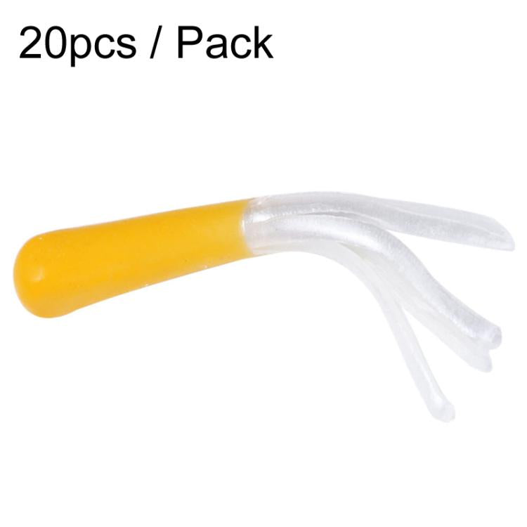 4.8cm 20pcs / Pack HENGJIA SO192 Vegetable-Head Tube Lure Fishing Simulation Soft Fake Bait, Style: 6# by HENGJIA