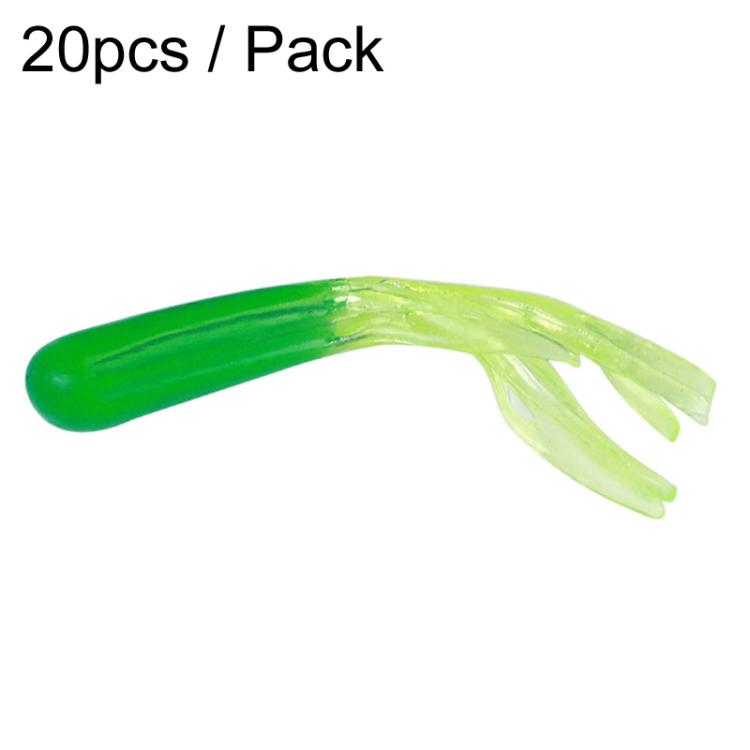 4.8cm 20pcs / Pack HENGJIA SO192 Vegetable-Head Tube Lure Fishing Simulation Soft Fake Bait, Style: 16# by HENGJIA