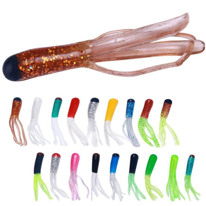4.8cm 20pcs / Pack HENGJIA SO192 Vegetable-Head Tube Lure Fishing Simulation Soft Fake Bait, Style: 4# by HENGJIA