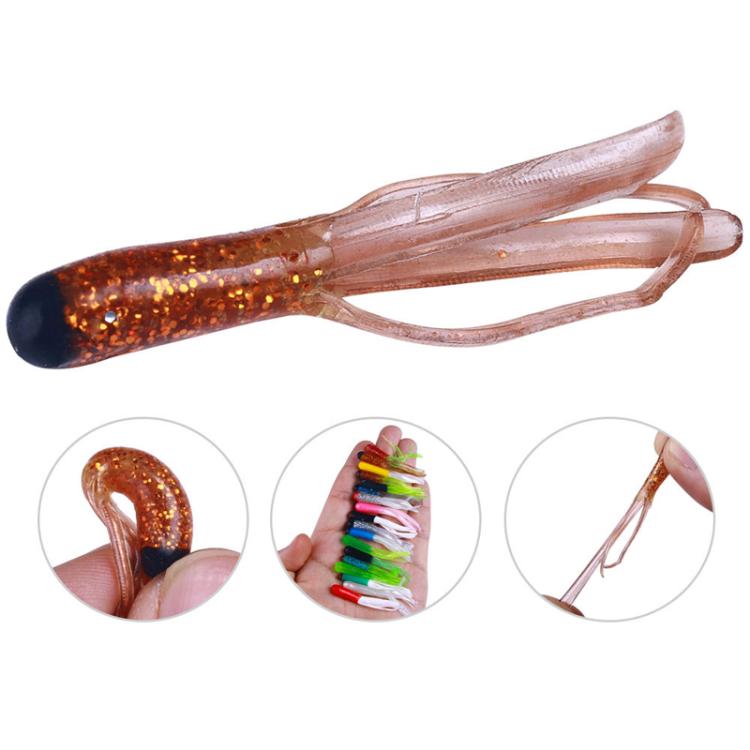 4.8cm 20pcs / Pack HENGJIA SO192 Vegetable-Head Tube Lure Fishing Simulation Soft Fake Bait, Style: 3# by HENGJIA