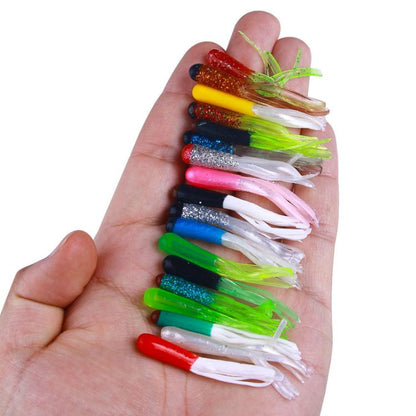4.8cm 20pcs / Pack HENGJIA SO192 Vegetable-Head Tube Lure Fishing Simulation Soft Fake Bait, Style: 2# by HENGJIA