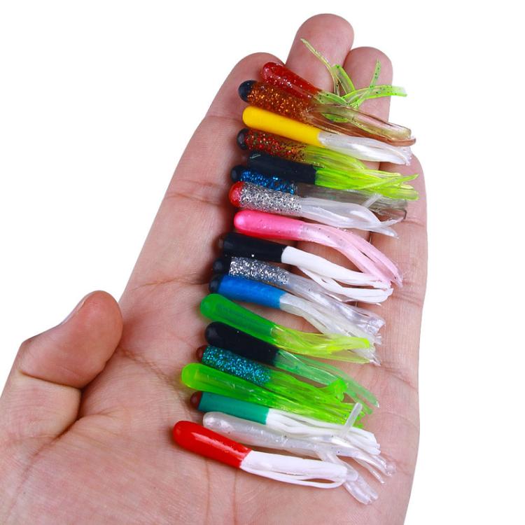 4.8cm 20pcs / Pack HENGJIA SO192 Vegetable-Head Tube Lure Fishing Simulation Soft Fake Bait, Style: 1# by HENGJIA
