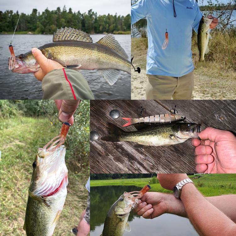 4.8cm 20pcs / Pack HENGJIA SO192 Vegetable-Head Tube Lure Fishing Simulation Soft Fake Bait, Style: 4# by HENGJIA