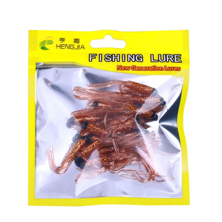4.8cm 20pcs / Pack HENGJIA SO192 Vegetable-Head Tube Lure Fishing Simulation Soft Fake Bait, Style: 6# by HENGJIA