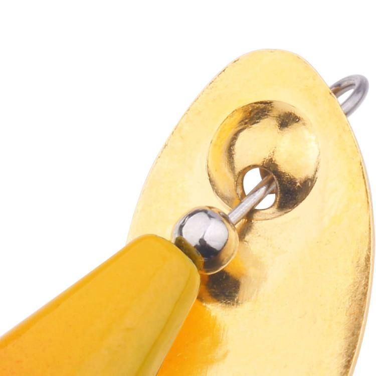 5colors / Box HENGJIA Single Hook Sequins Road Runner Bait Fishing False Lures(6CM-6.8G) by HENGJIA