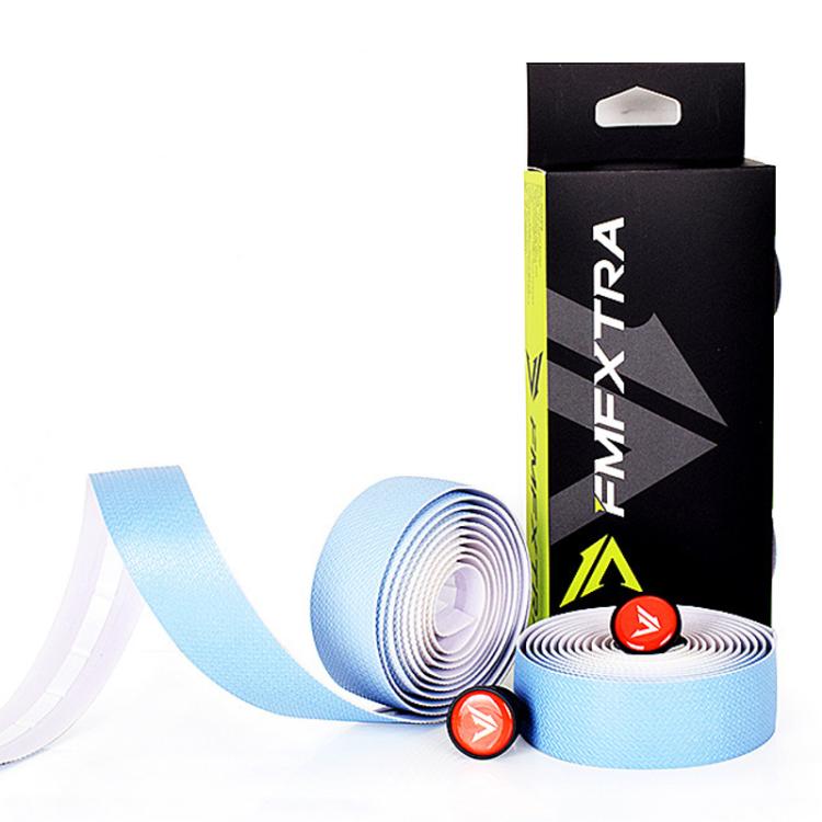 FMFXTRA F258 1pair Road Bike Handlebar Strap Anti-Slip Breathable Gradient Handlebar Tape(White Pink) by FMFXTRA
