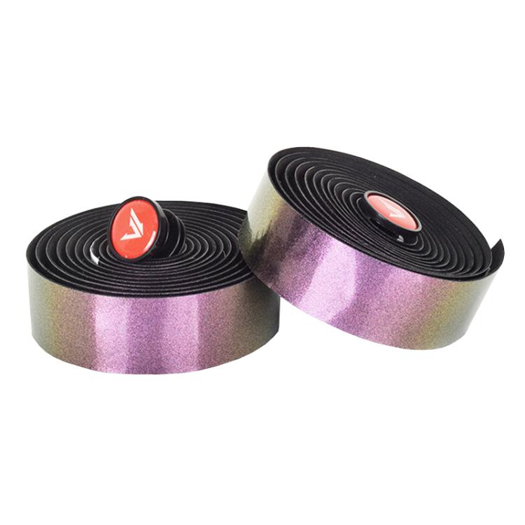 FMFXTRA F168 1pair Road Bike Handlebar Strap Anti-Slip Breathable Gradient Handlebar Tape(Aurora Purple) by FMFXTRA