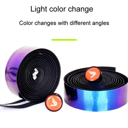 FMFXTRA F168 1pair Road Bike Handlebar Strap Anti-Slip Breathable Gradient Handlebar Tape(Aurora Purple) by FMFXTRA