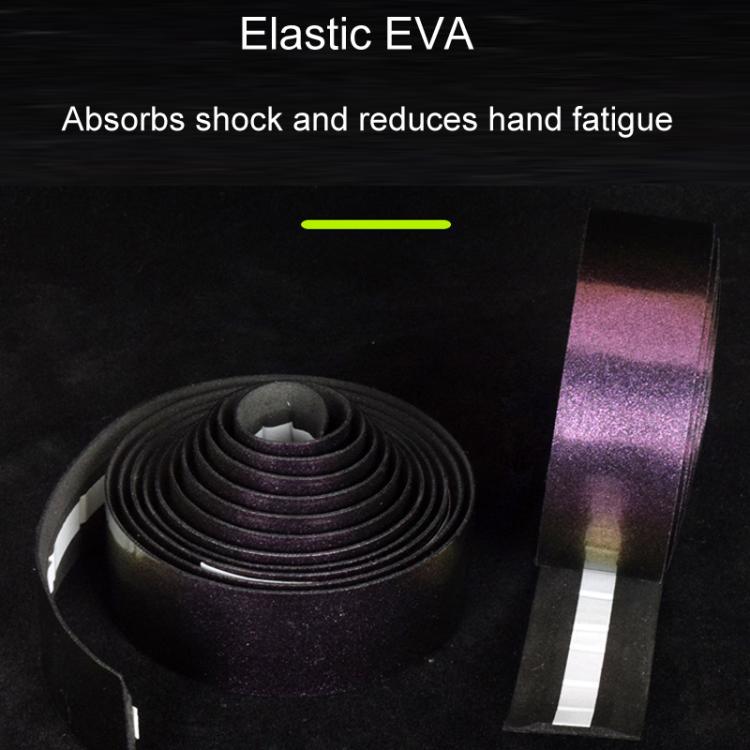 FMFXTRA F168 1pair Road Bike Handlebar Strap Anti-Slip Breathable Gradient Handlebar Tape(Aurora Purple) by FMFXTRA