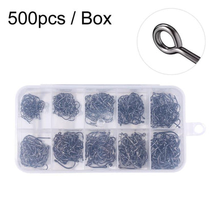 500pcs / Box HENGJIA FH032 3-12# Outdoor Fishing Single Hook With Ring by HENGJIA