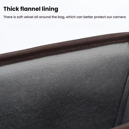 Cwatcun D185 Medium Shoulder Leisure Camera Bag Vintage PU Waterproof Micro SLR Camera Storage Bag(Brown) by Cwatcun