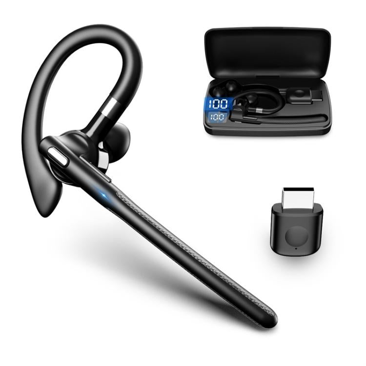 YYK-526 On-Ear Bluetooth Earphone AI Noise Reduction HD Talking Business Earphone by bashfashion