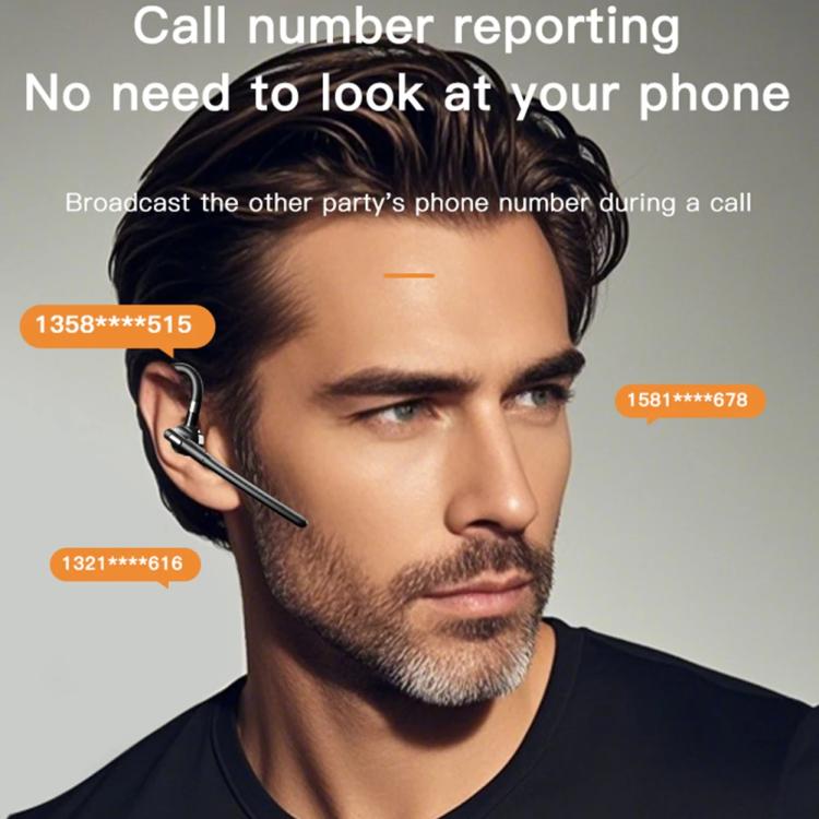 YYK-526 On-Ear Bluetooth Earphone AI Noise Reduction HD Talking Business Earphone by bashfashion