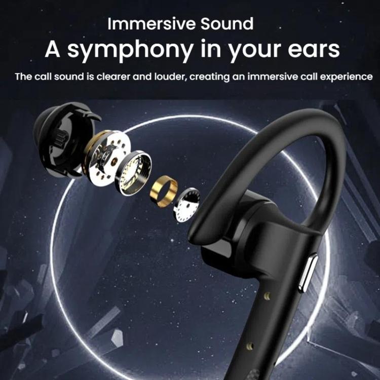 YYK-526 On-Ear Bluetooth Earphone AI Noise Reduction HD Talking Business Earphone by bashfashion