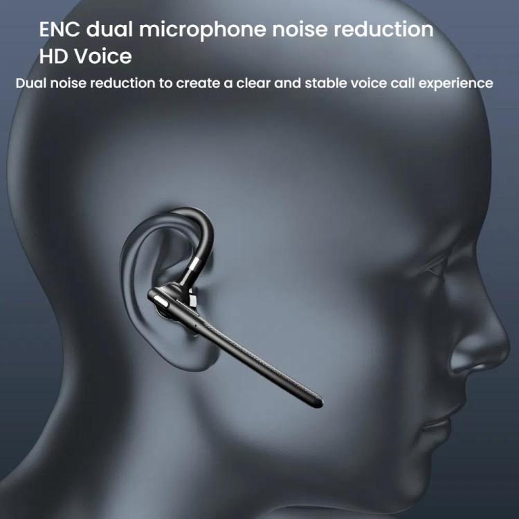 YYK-526 On-Ear Bluetooth Earphone AI Noise Reduction HD Talking Business Earphone by bashfashion