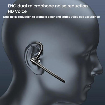 YYK-526 On-Ear Bluetooth Earphone AI Noise Reduction HD Talking Business Earphone by bashfashion