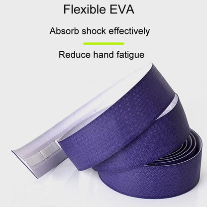 FMFXTRA F233 1pair Road Bicycle Handlebar Strap PU Stretchy And Shock-Absorbing Wrap-Around Tape(Purple) by FMFXTRA