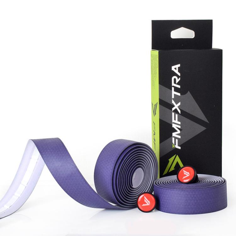 FMFXTRA F233 1pair Road Bicycle Handlebar Strap PU Stretchy And Shock-Absorbing Wrap-Around Tape(Purple) by FMFXTRA
