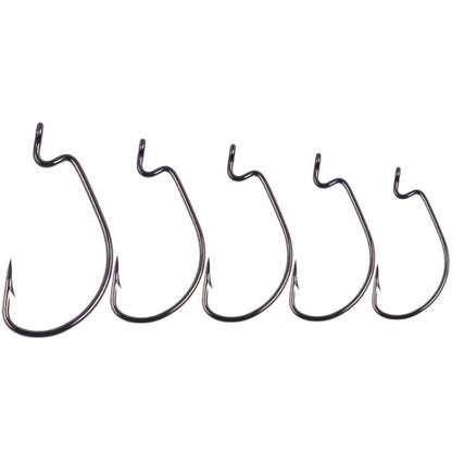 HENGJIA FH013 50pcs / Box Outdoor Fishing Cranked Stripers Hook Set, Color: Red by HENGJIA