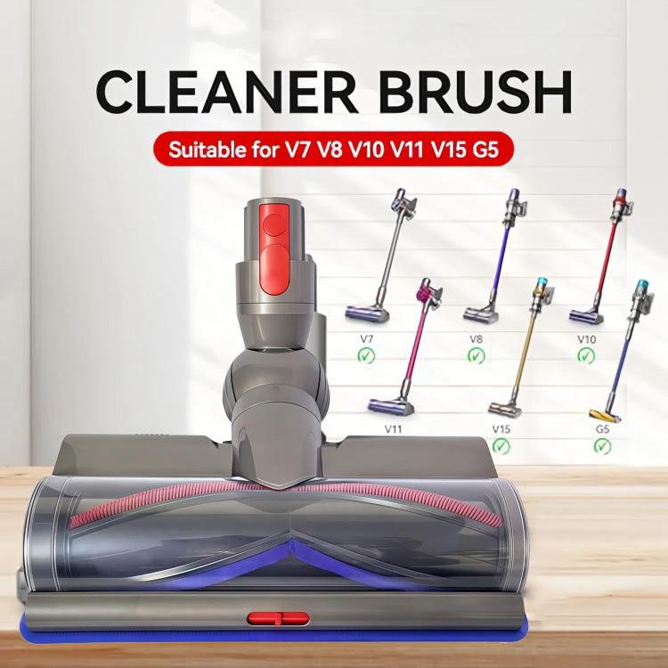 Adjustable Suction Floor Brush for Dyson V7 / V8 / V10 / V11 / V15 / G5 Vacuum Cleaners, Spec: Direct Drive Bristle Roller by bashfashion