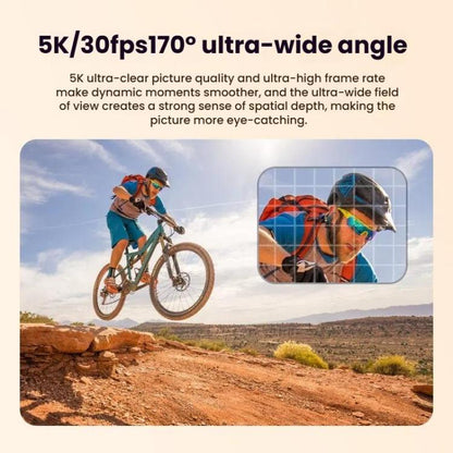 M40TRW With Touch Screen + Remote Control + Microphone 5K Action Camera Anti-Shake Outdoor HD Shooting Cycling Recorder Under Dive Camera by bashfashion