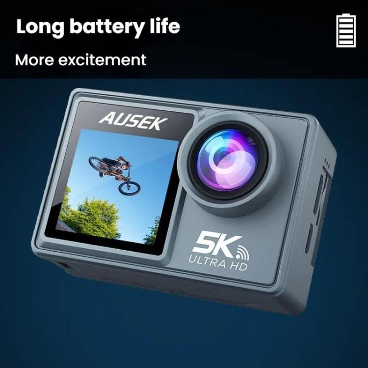 M40TRW With Touch Screen + Remote Control + Microphone 5K Action Camera Anti-Shake Outdoor HD Shooting Cycling Recorder Under Dive Camera by bashfashion