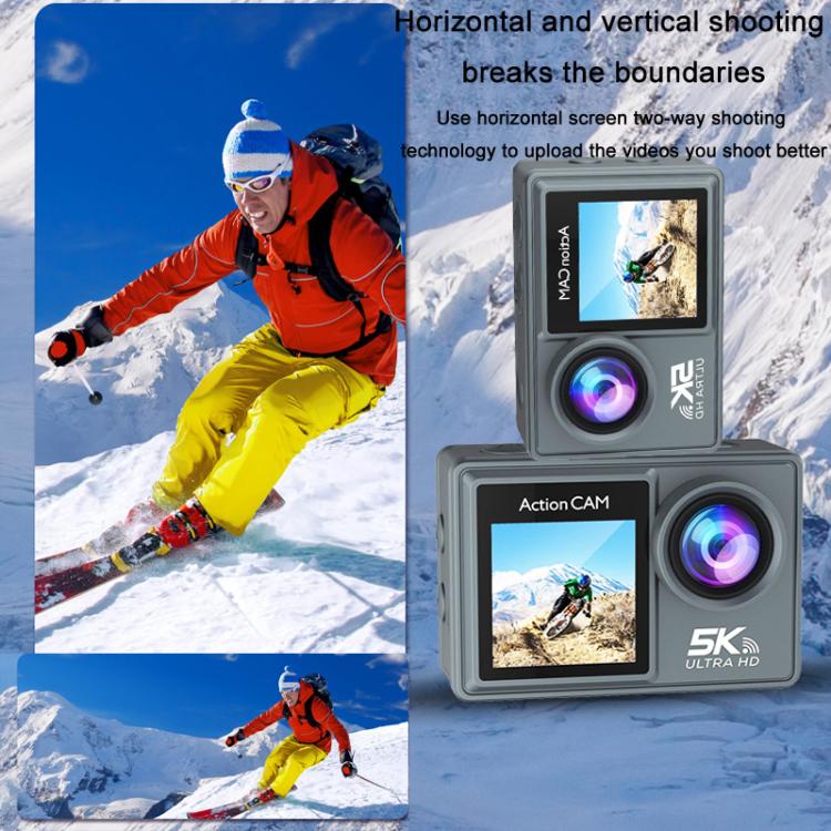 M40TR With Touch Screen + Remote Control 5K Action Camera Anti-Shake Outdoor HD Shooting Cycling Recorder Under Dive Camera by bashfashion