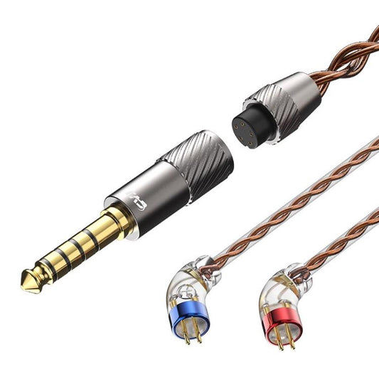 CVJ VS400 Interchangeable Audio Plug Oxygen-Free Copper Headphone Upgrade Cable, Style: 4.4mm 0.75mm by CVJ