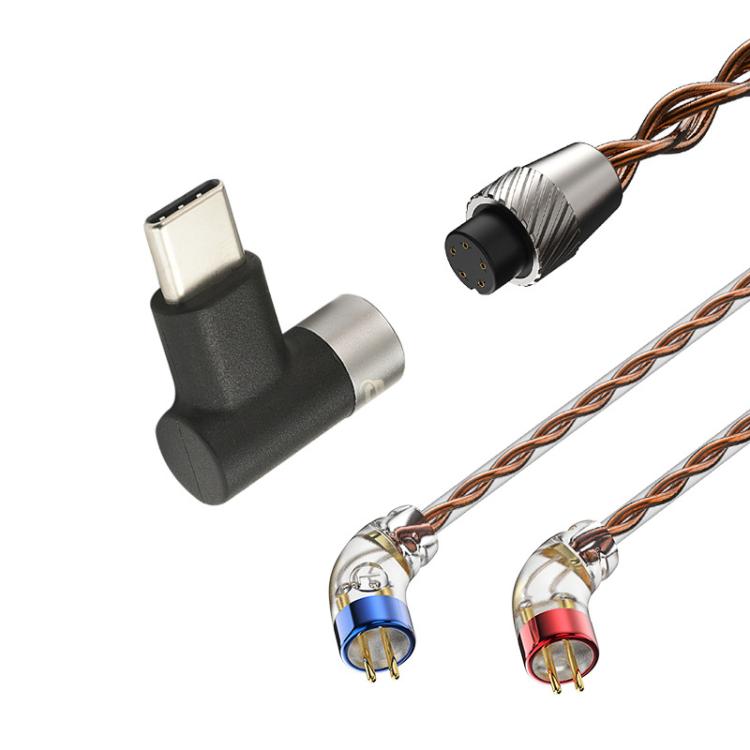 CVJ VS400 Interchangeable Audio Plug Oxygen-Free Copper Headphone Upgrade Cable, Style: Type-C 0.78mm by CVJ