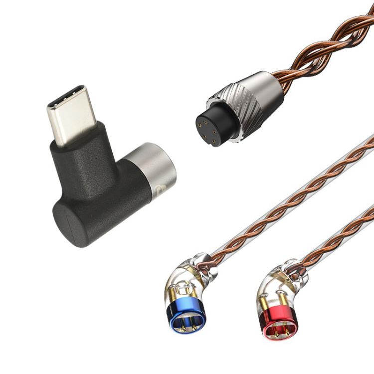CVJ VS400 Interchangeable Audio Plug Oxygen-Free Copper Headphone Upgrade Cable, Style: Type-C S Pin by CVJ