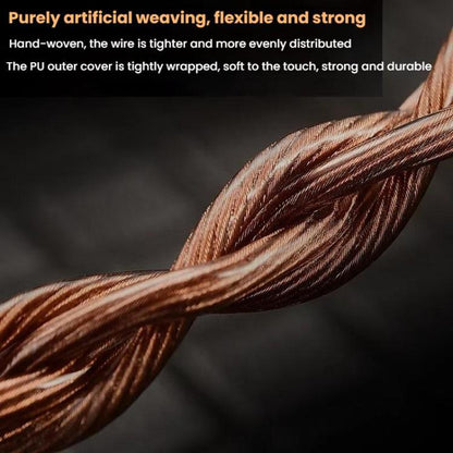 CVJ VS400 Interchangeable Audio Plug Oxygen-Free Copper Headphone Upgrade Cable, Style: 4.4mm 0.75mm by CVJ