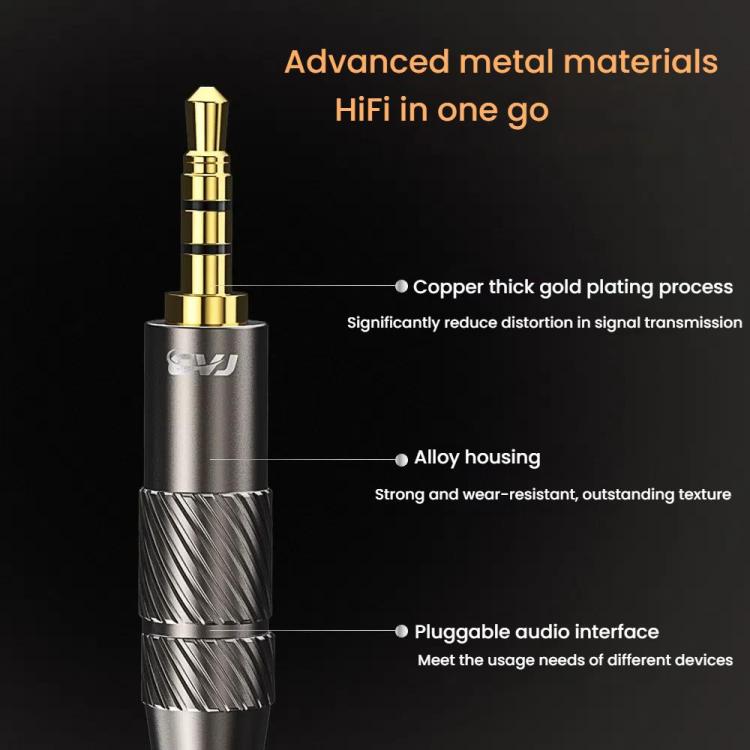 CVJ VS400 Interchangeable Audio Plug Oxygen-Free Copper Headphone Upgrade Cable, Style: 4.4mm MMCX by CVJ
