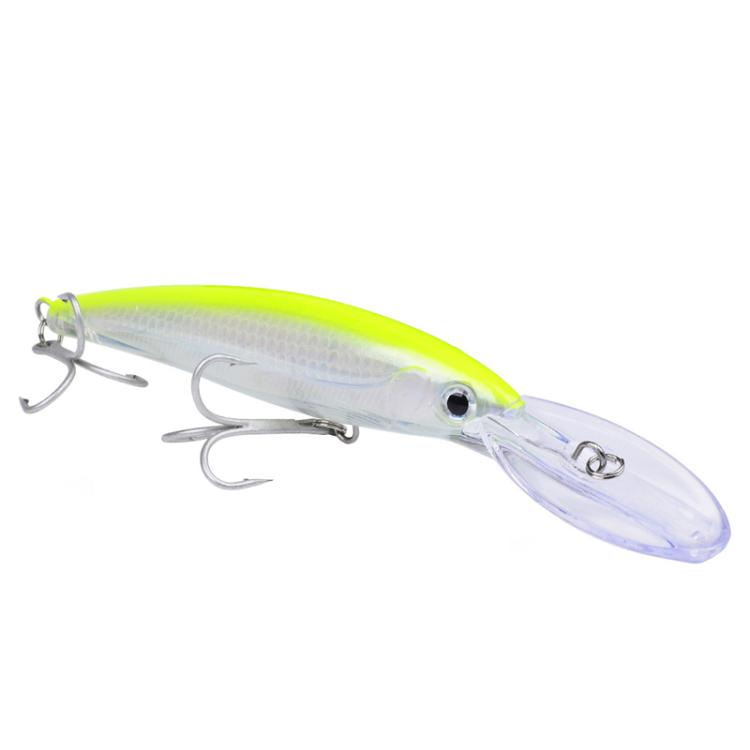 PROBEROS DW627 Long-Distance Casting Large Minnow Lure Fishing Bionic Bait, Style: F(22.5cm/75g) by PROBEROS