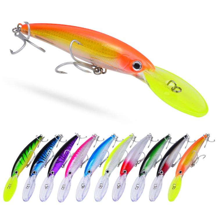 PROBEROS DW627 Long-Distance Casting Large Minnow Lure Fishing Bionic Bait, Style: B(17cm/32g) by PROBEROS