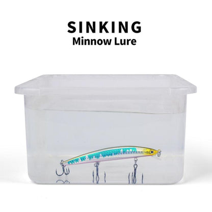 PROBEROS DW622 12.5cm-16g Submerged Minnow Lure All-Purpose Sea Fishing Plastic Bionic Hard Bait(E) by PROBEROS