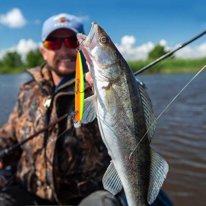 PROBEROS DW622 12.5cm-16g Submerged Minnow Lure All-Purpose Sea Fishing Plastic Bionic Hard Bait(A) by PROBEROS