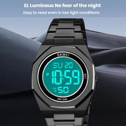 SKMEI 2479 Men Business Casual Multi-Function Chronograph Electronic Watch(Gold) by SKMEI