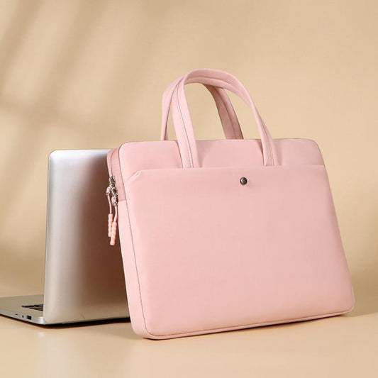 13-13.3inch Universal Laptop Bag Women Lightweight Gaming Computer Bag, Color: Pink by bashfashion