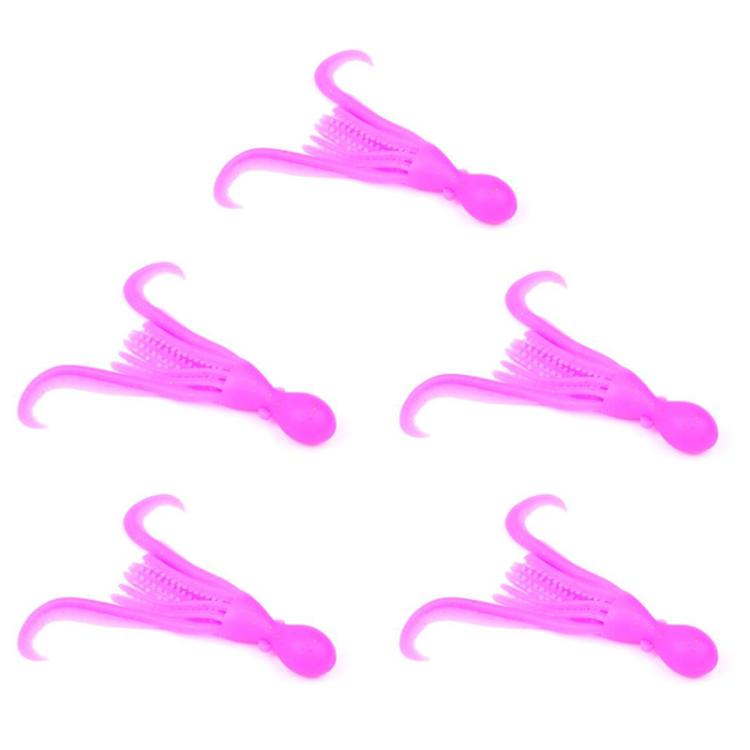 5pcs / Pack PROBEROS DW6123 10cm-4.8g Simulated Squid Soft Bait Sea Fishing Octopus False Lure(C) by PROBEROS