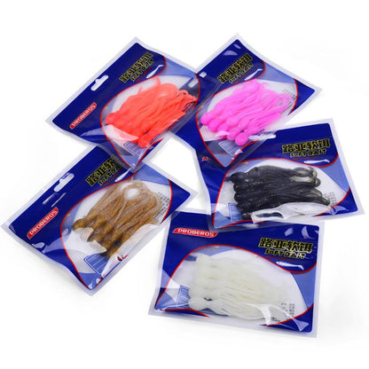 5pcs / Pack PROBEROS DW6123 10cm-4.8g Simulated Squid Soft Bait Sea Fishing Octopus False Lure(E) by PROBEROS