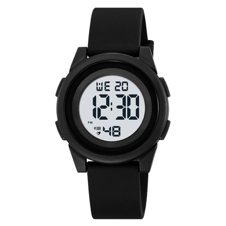 SKMEI 2429 Youth Electronic Watch Simple Outdoor Sports Watch(Black) by SKMEI