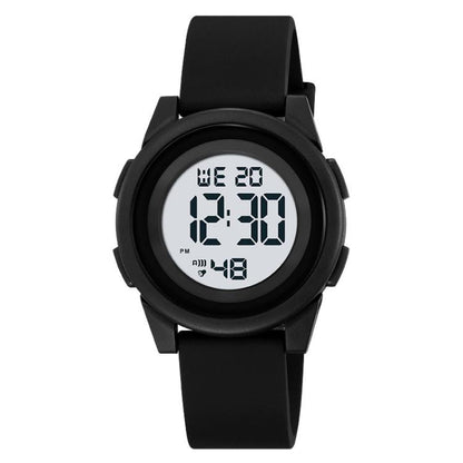 SKMEI 2429 Youth Electronic Watch Simple Outdoor Sports Watch(Black) by SKMEI