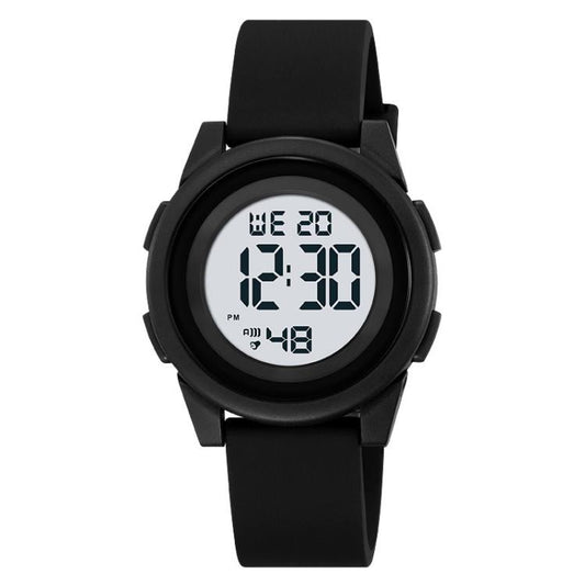 SKMEI 2429 Youth Electronic Watch Simple Outdoor Sports Watch(Black) by SKMEI