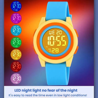 SKMEI 2429 Youth Electronic Watch Simple Outdoor Sports Watch(Pink) by SKMEI