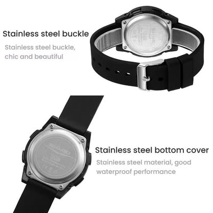 SKMEI 2429 Youth Electronic Watch Simple Outdoor Sports Watch(Black Blue) by SKMEI