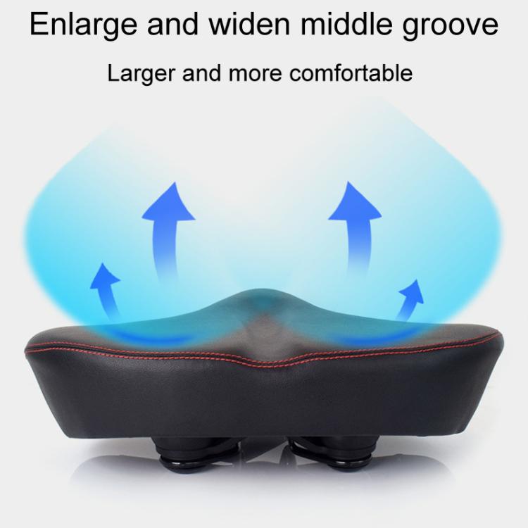 FMFXTRA FU-3501 Electrical Bike Enlarged And Thicked Seat Cushion Bike Universal Waterproof Cushion(Black) by FMFXTRA