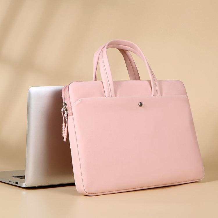 14-14.6inch Universal Laptop Bag Briefcase Women Multifunctional Shockproof Computer Bag, Color: Pink by bashfashion