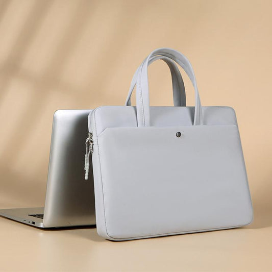 14-14.6inch Universal Laptop Bag Briefcase Women Multifunctional Shockproof Computer Bag, Color: Gray by bashfashion